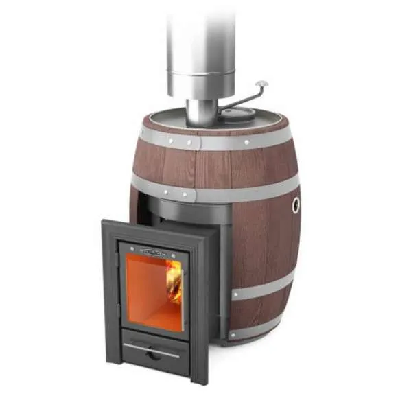 Печь банная паровая Скоропарка 2012 Inox Люмина Баррель палисандр