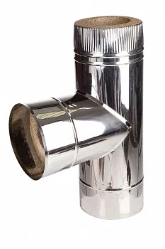 Тройник 120 90 градусов нерж. полир. 0,5мм