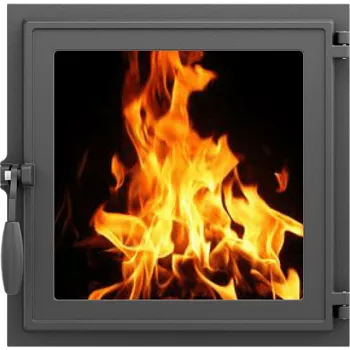 Дверка топочная ДТГ-7КС Карелия (410*410*40) 