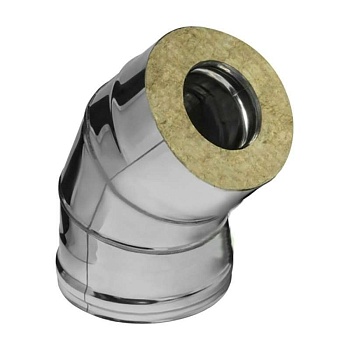 Сэндвич колено Феррум 135*(430/0,8мм+нерж.) Ф150х210