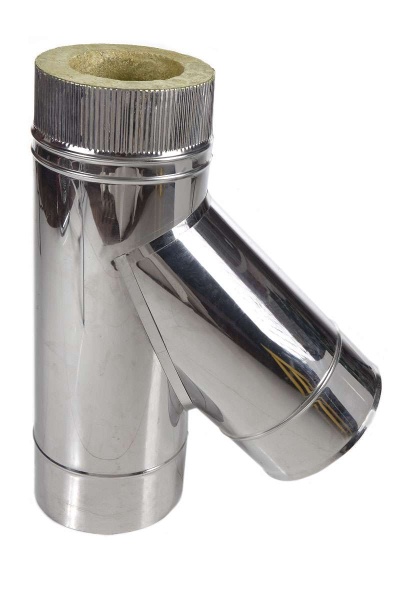 Тройник 150 45 градусов нерж. полир. 0,5мм